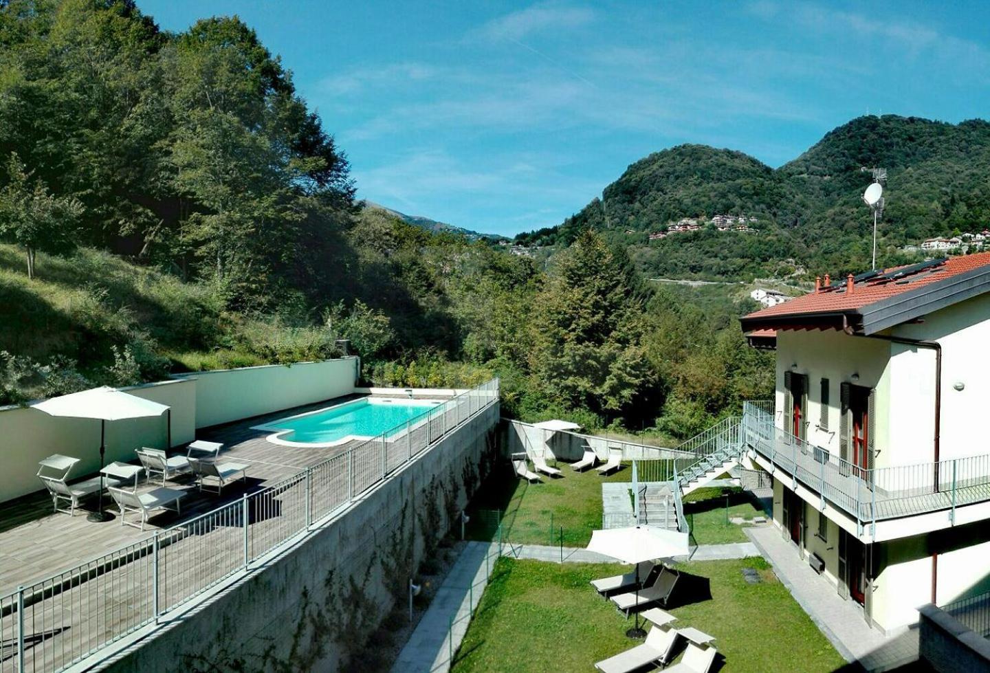 ארגגנו Vista Dolce Isola _ Lakeview Pool, Terrace & Garden Apartment מראה חיצוני תמונה